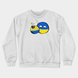 Silesia-Ukraine Countryballs Crewneck Sweatshirt